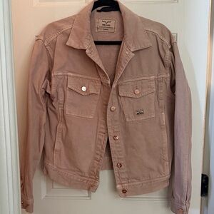Kimes Ranch Women’s blush pink Denim Jacket